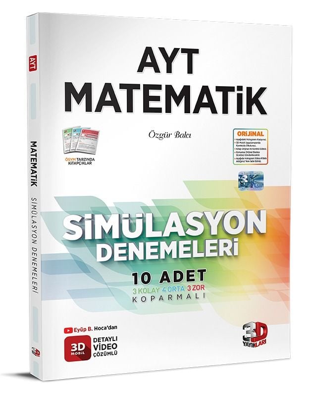 3D AYT Matematik Simülasyon Denemeleri