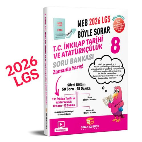 8. SINIF İNKILAP TAR.VE ATA. SORU BANKASI- meb böyle sorar 2026