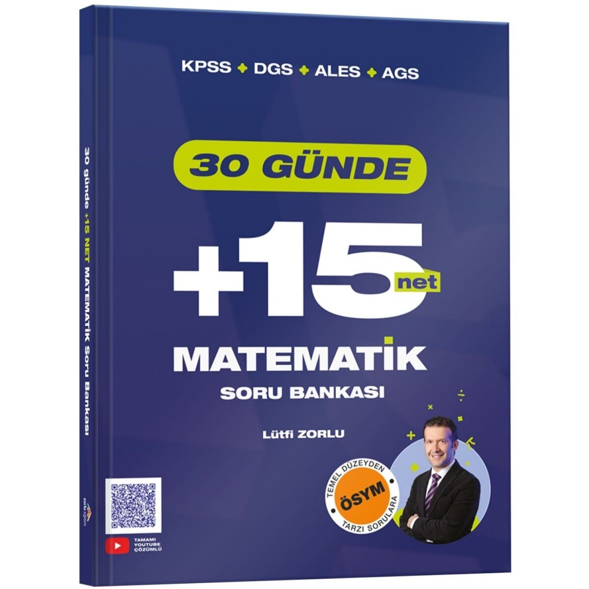 KPSS DGS ALES AGS 30 Günde Matematik +15 Net Soru Bankası Zorlu Eğitim