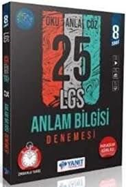 YANIT 8. SINIF ANLAM BİLGİSİ 25 DENEME