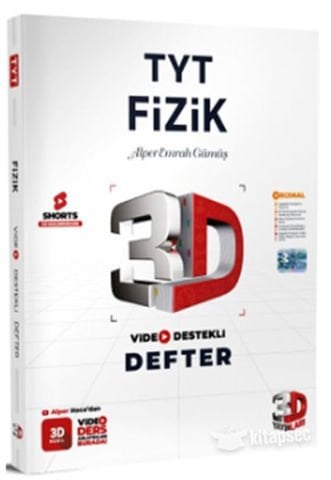 3D TYT FİZİK VİDEO DERS DEFTERİ