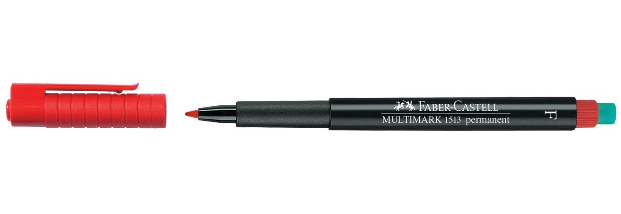 FABER CASTELL MULTIMARK 1525 Permanent Kalem S/F/M Kırmızı - S