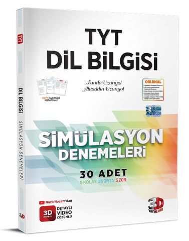 3D TYT Dilbilgisi Simülasyon Denemeleri