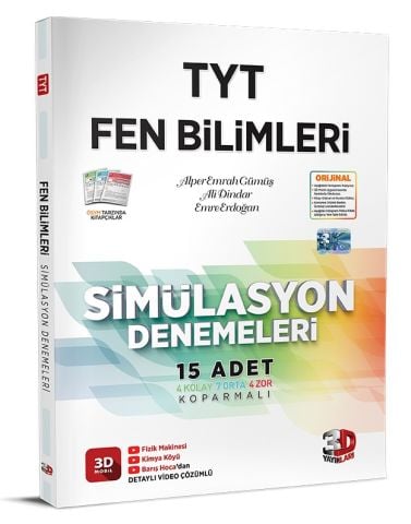 3D TYT Fen Bilimleri Simülasyon Denemeleri