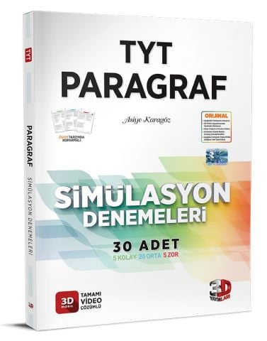 3D TYT Paragraf Simülasyon Denemeleri