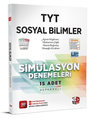 3D TYT Sosyal Bilimler Simülasyon Denemeleri