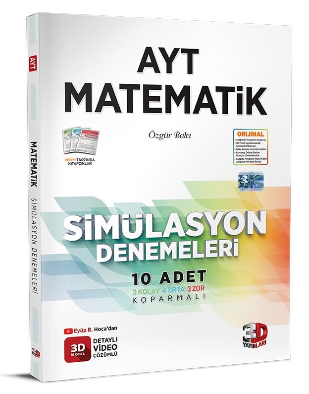 3D AYT Matematik Simülasyon Denemeleri