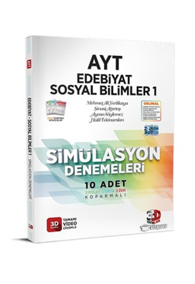 3D AYT Edebiyat Tarih Coğrafya Simülasyon Denemeleri