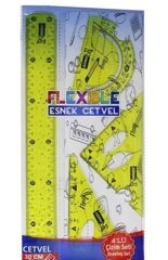 Mikro Esnek Cetvel 4 lü Çizim Seti FL-04