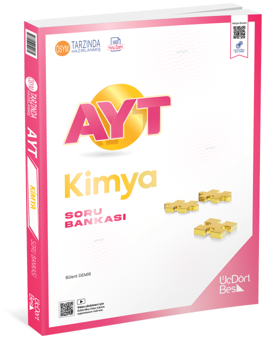 ÜçDörtBeş Yayınları AYT Kimya Soru Bankası