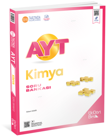 ÜçDörtBeş Yayınları AYT Kimya Soru Bankası