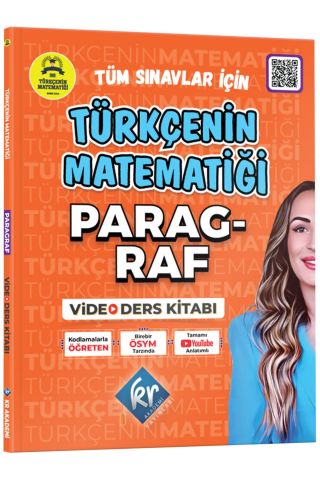 ''Gamze Hoca Türkçenin Matematiği Tüm Sınavlar İçin Paragraf Video Ders Kitabı	''