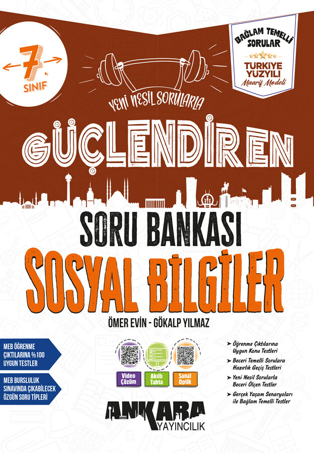 Ankara Yayıncılık 7. Sınıf Sosyal Bilgiler Güçlendiren Soru Bankası