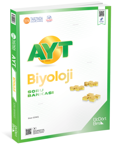 ÜÇ DÖRT BEŞ AYT BİYOLOJİ SORU BANKASI