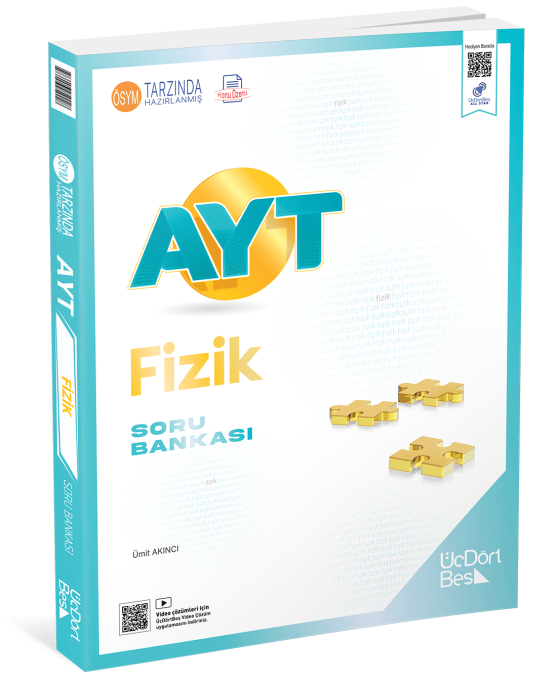 ÜçDörtBeş Yayınları AYT Fizik Soru Bankası