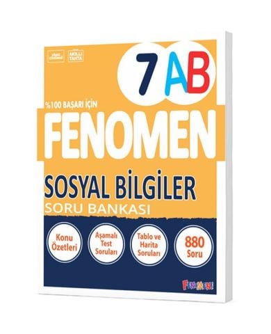 FENOMEN 7 SOSYAL BİLGİLER SORU BANKASI (A-B)