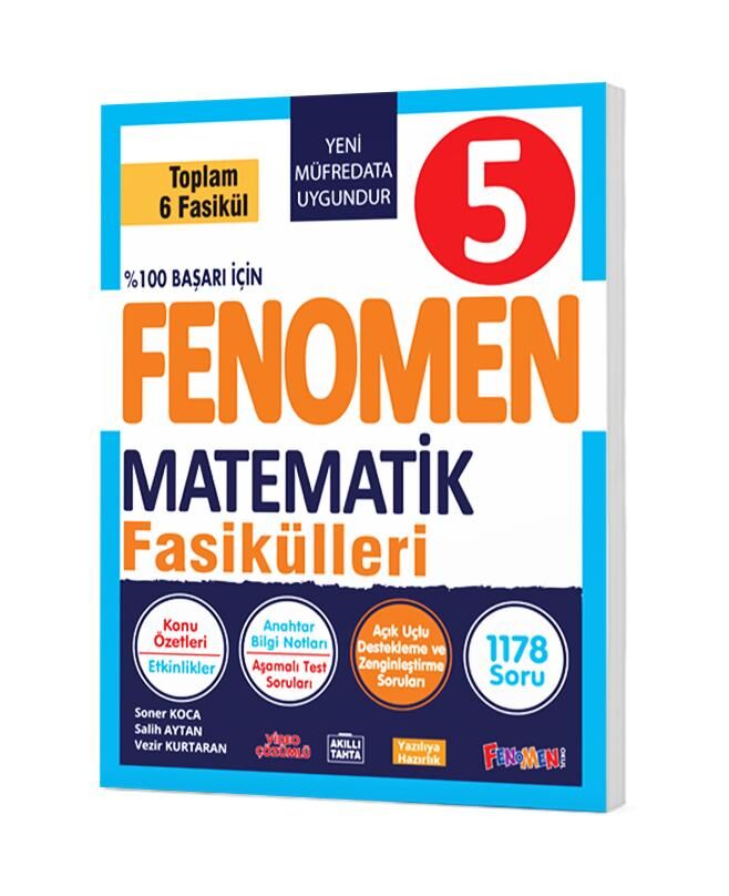 FENOMEN 5 MATEMATİK FASİKÜLLERİ (TOPLAM 6 FASİKÜL)