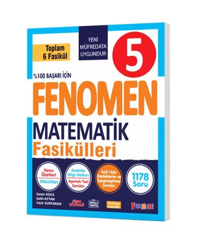 FENOMEN 5 MATEMATİK FASİKÜLLERİ (TOPLAM 6 FASİKÜL)