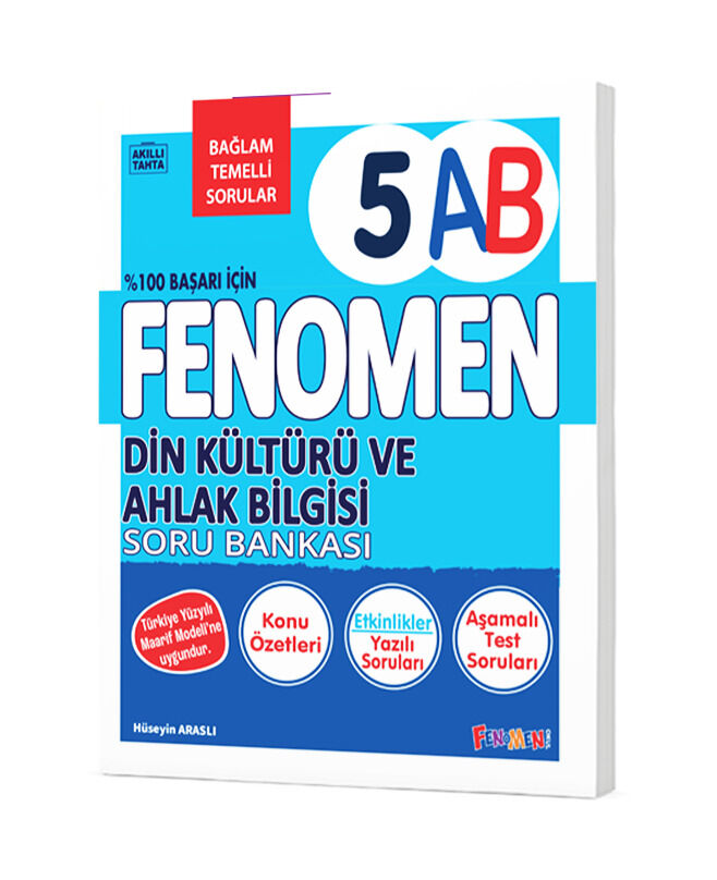FENOMEN 5 DİN KÜLTÜRÜ VE AHLAK BİLGİSİ KONU ÖZETLİ SORU BANKASI (A-B)