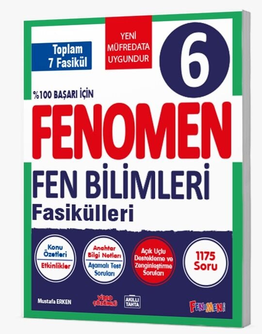 FENOMEN 6 FEN BİLİMLERİ FASİKÜLLERİ (TOPLAM 7 FASİKÜL)