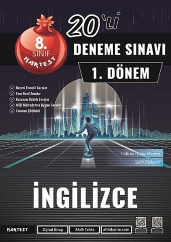 Nartest 8. Sınıf 1. Dönem Mod 20 İngilizce Deneme Sınavı