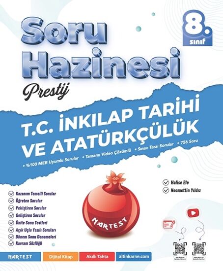 Nartest 8. Sınıf Mod T.c. İnkılap Tarihi Ve Atatürkçülük Soru Bankası