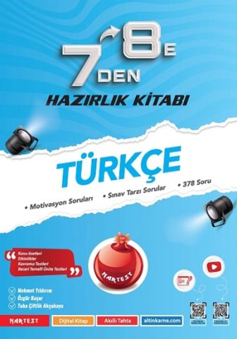 Nartest 7 Den 8 E Türkçe Hazırlık Kitabı