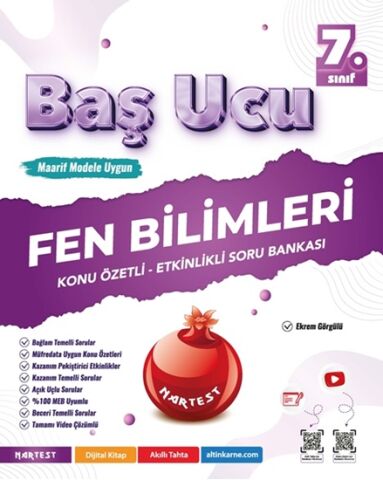 Nartest 7. Sınıf Baş Ucu Fen Bilimleri