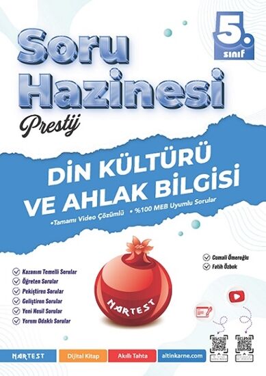 Nartest 5. Sınıf Prestij Din Kültürü Ve Ahlak Bilgisi Soru Hazinesi