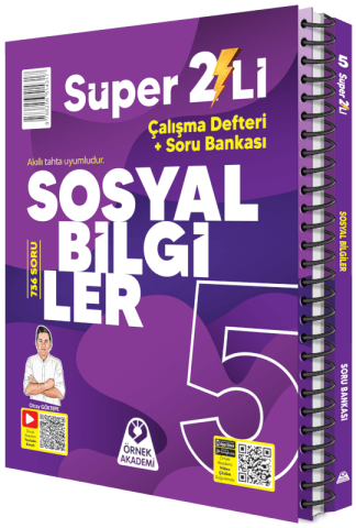 ÖRNEK AKADEMİ 5. SINIF SÜPER İKİLİ SOSYAL BİLGİLER SETİ