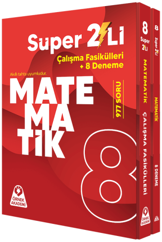 ÖRNEK AKADEMİ 8. SINIF SÜPER İKİLİ MATEMATİK SETİ