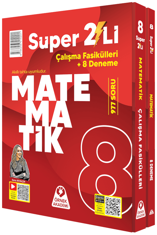 ÖRNEK AKADEMİ 8. SINIF SÜPER İKİLİ MATEMATİK SETİ