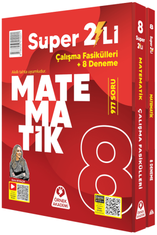 ÖRNEK AKADEMİ 8. SINIF SÜPER İKİLİ MATEMATİK SETİ