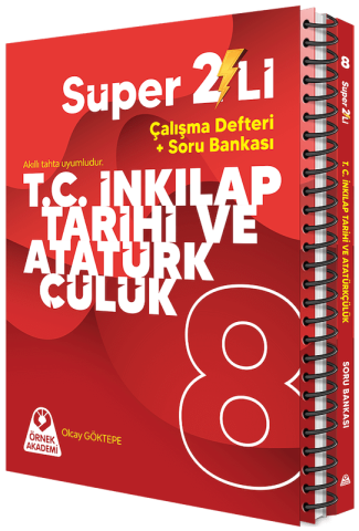 ÖRNEK AKADEMİ 8. SINIF SÜPER İKİLİ T.C. İNKILAP TARİHİ VE ATATÜRKÇÜLÜK SETİ