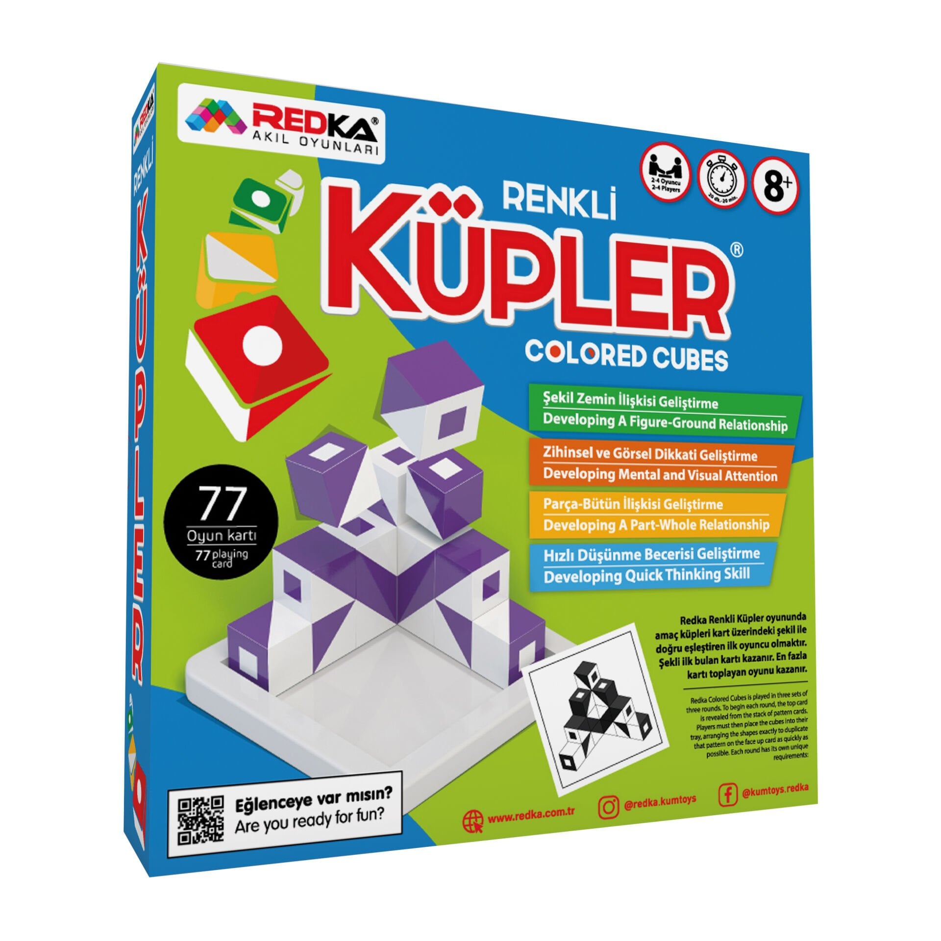 REDKA RENKLİ KÜPLER Qbitz