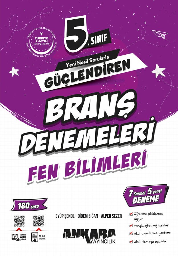 5.Sınıf Güçlendiren Fen Bilimleri Branş Denemeleri