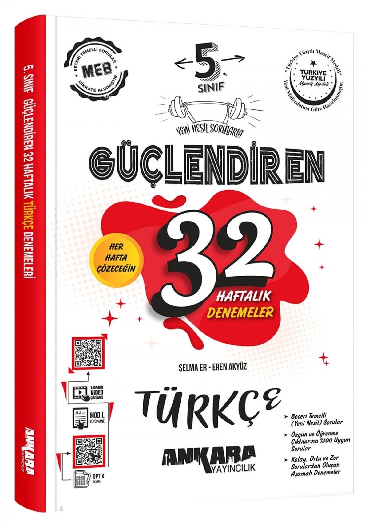 5. Sınıf Güçlendiren 32 Haftalık Türkçe Kazanım Denemeleri