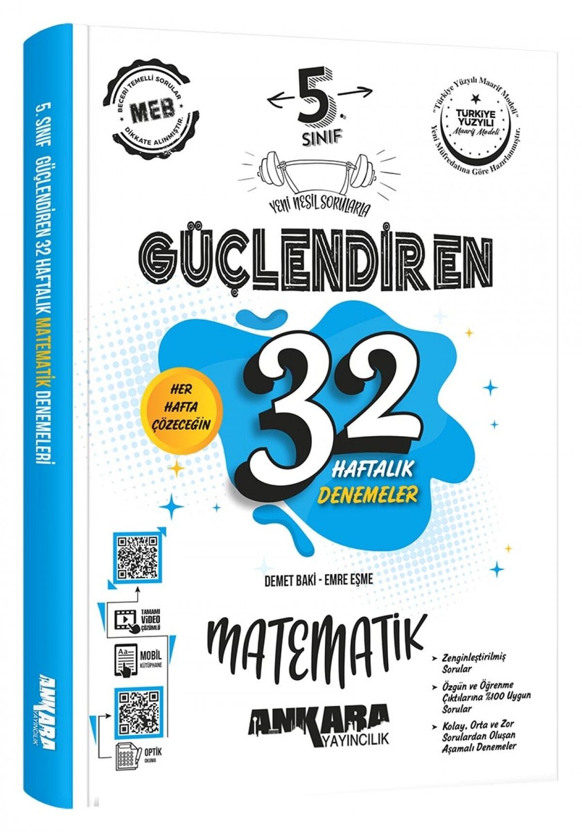 5. Sınıf Güçlendiren 32 Haftalık Matematik Kazanım Denemeleri