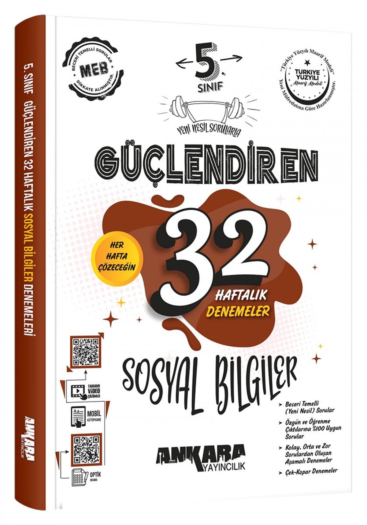 5. Sınıf Güçlendiren 32 Haftalık Sosyal Bilgiler Kazanım Denemeleri