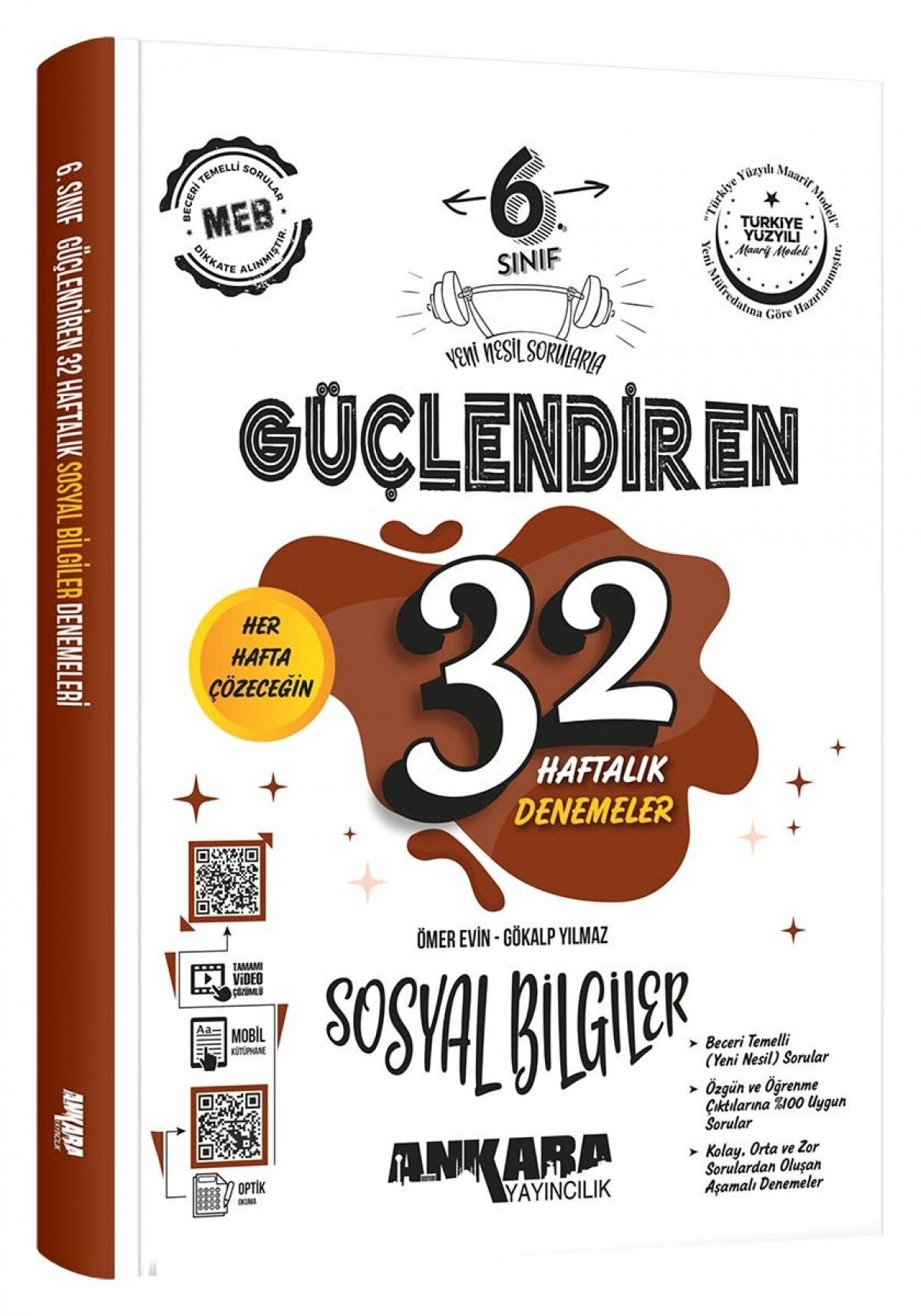 6. Sınıf Güçlendiren 32 Haftalık Sosyal Bilgiler Kazanım Denemeleri