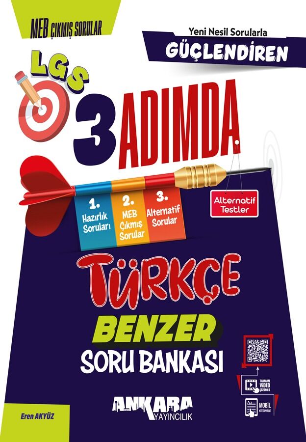 8. Sınıf Türkçe Güçlendiren 3 Adımsa Benzer Türkçe Soru Bankası