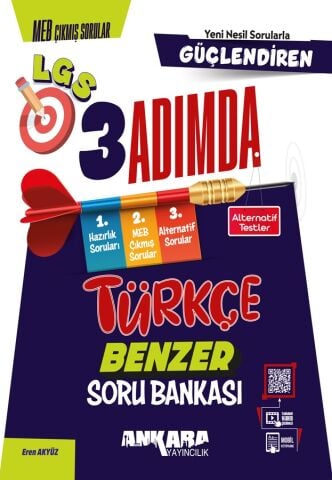 8. Sınıf Türkçe Güçlendiren 3 Adımsa Benzer Türkçe Soru Bankası