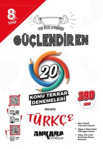 8.⁠ ⁠Sınıf Güçlendiren Türkçe 20'li Konu Tekrar Denemesi