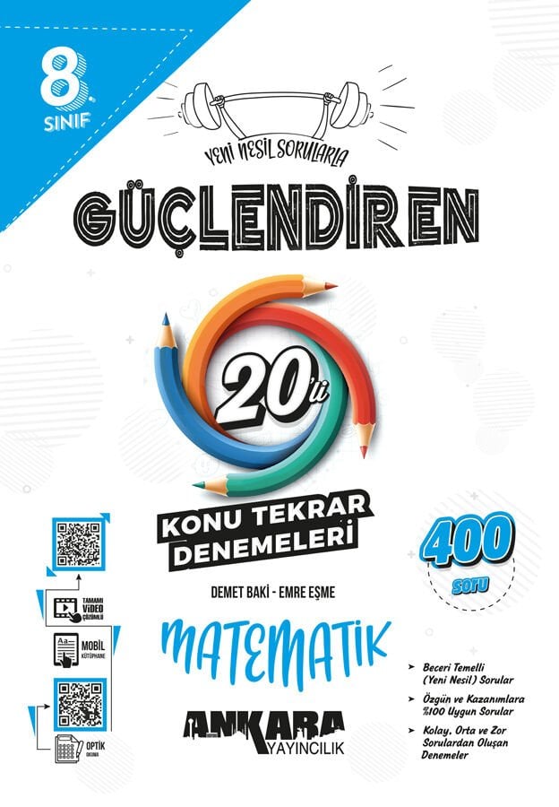 8.⁠ ⁠Sınıf Güçlendiren Matematik 20'li Konu Tekrar Denemesi