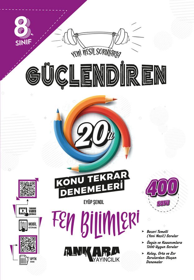 8.⁠ ⁠Sınıf Güçlendiren Fen Bilimleri 20'li Konu Tekrar Denemesi