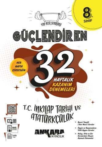 8. Sınıf Güçlendiren 32 Haftalık Paragraf Kazanım Denemeleri