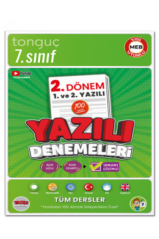 7. Sınıf Yazılı Denemeleri 2. Dönem 1 ve 2. Yazılı
