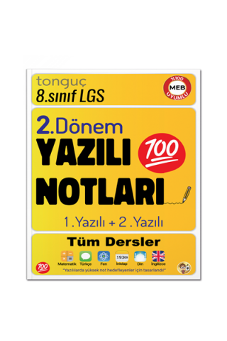 8. Sınıf Yazılı Notları 2. Dönem 1 ve 2. Yazılı