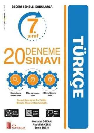 7. Sınıf Türkçe Beceri Temelli Sorularla 20 Deneme