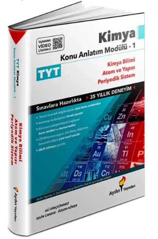 TYT Kimya Konu Anlatım Modülü 1 (Kimya Bilimi-Atom ve Yapısı-Periyodik Sistem)